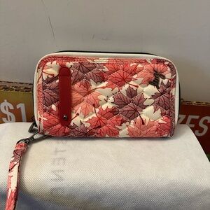 Lug Maple Cream Zip Around Tram Wallet